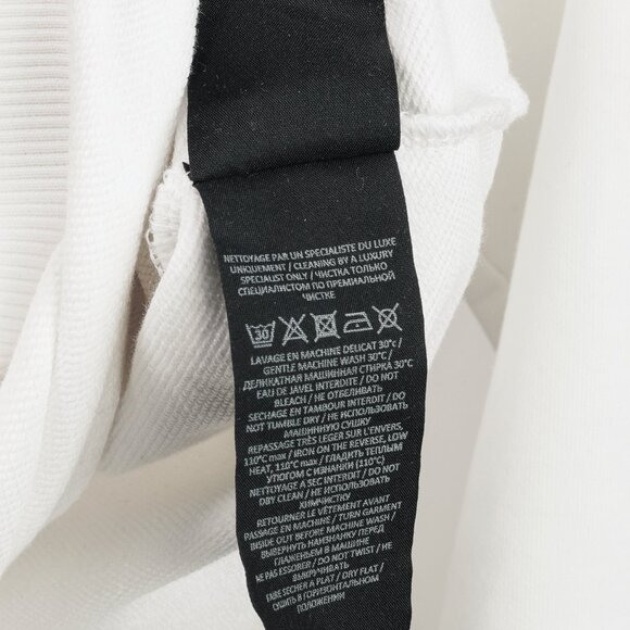 Balmain White Oversized Printed Logo Long Sleeve Sweatshirt - Picture 10 of 11